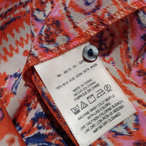 ANTHROPOLOGIE by VANSSA VIRGINIA 'Finn' Sleeveless Silk Tunic Tank Top - Picture 6 of 6